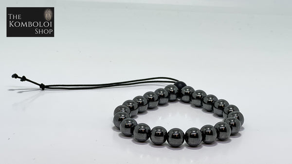 Hematite Worry Bead Bracelet (Long Tailed MK II)