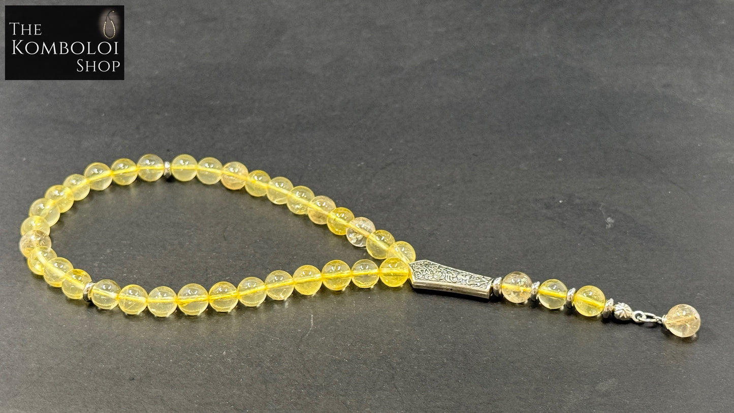 Citrine 33 Bead Worry Beads