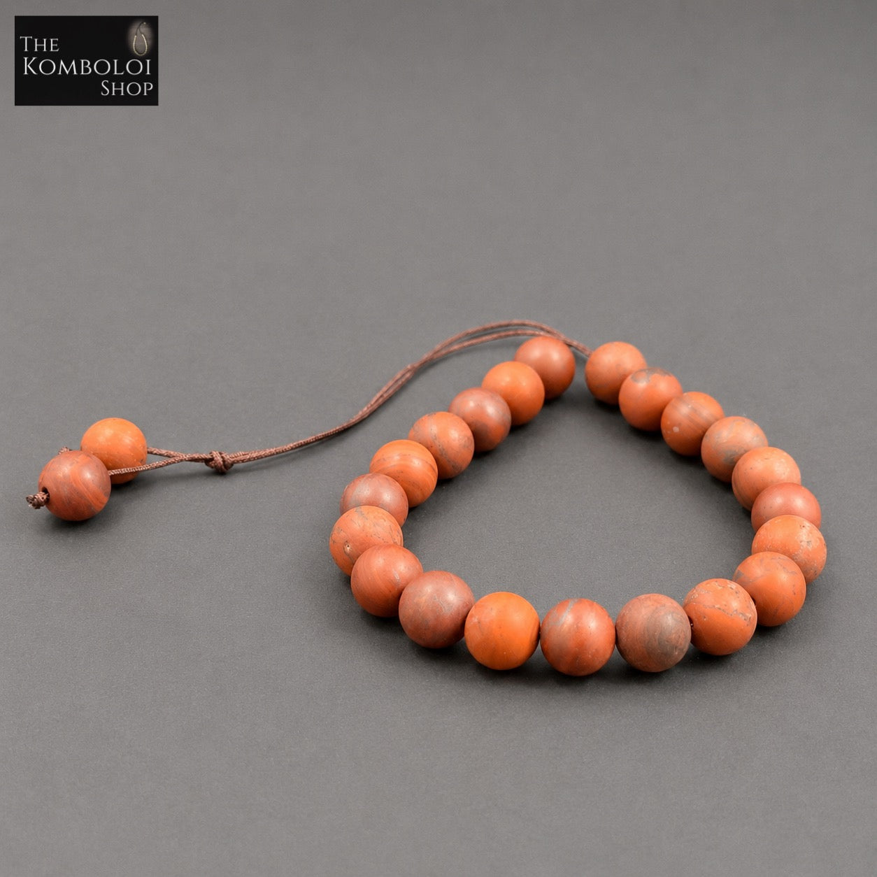Matte Red Jasper Komboloi