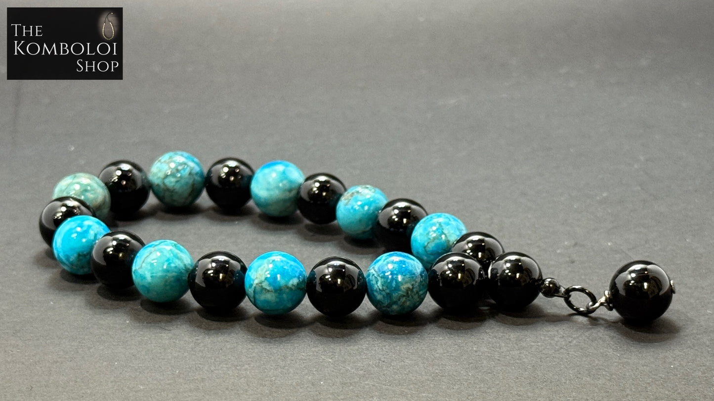 Onyx & Marble Wearable Worry Beads