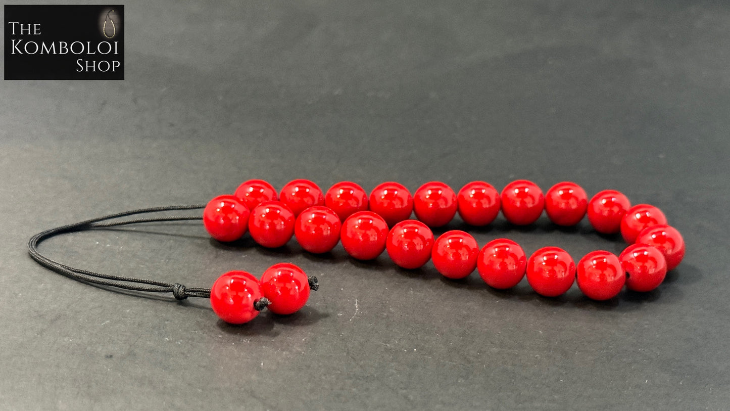 White Jade (Color Treated) Komboloi / Worry Beads