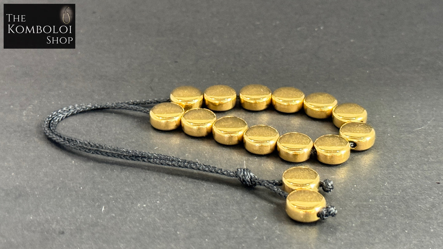 18k Gold Plated Stainless Steel Komboloi / Worry Beads