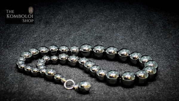 Hematite Cascading 33 Bead Worry Beads