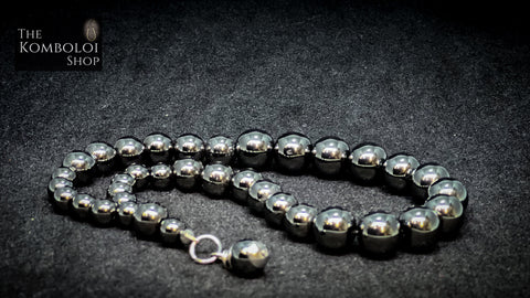 Hematite Cascading 33 Bead Worry Beads