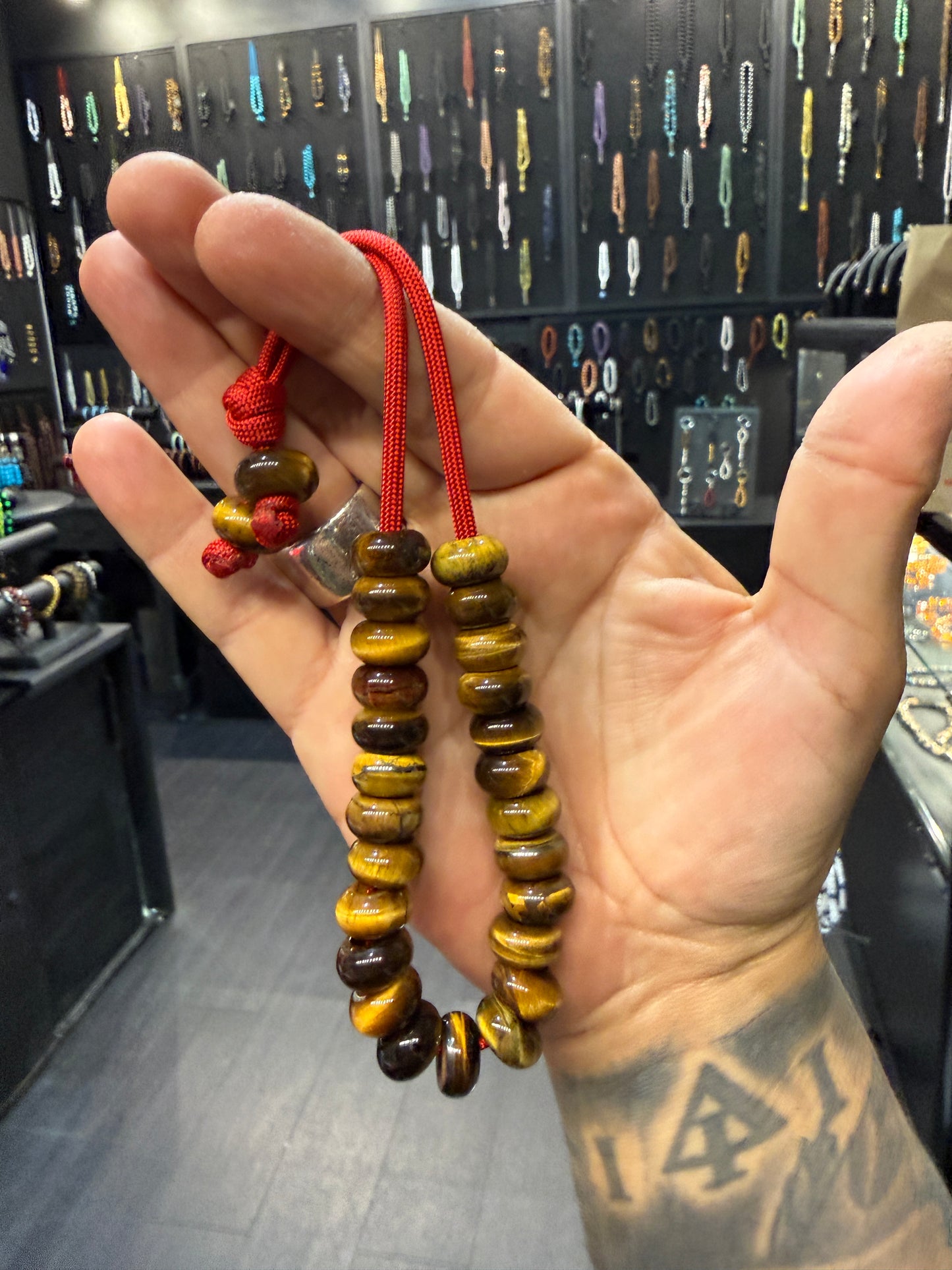 Yellow Tiger’s Eye Fatboy Komboloi