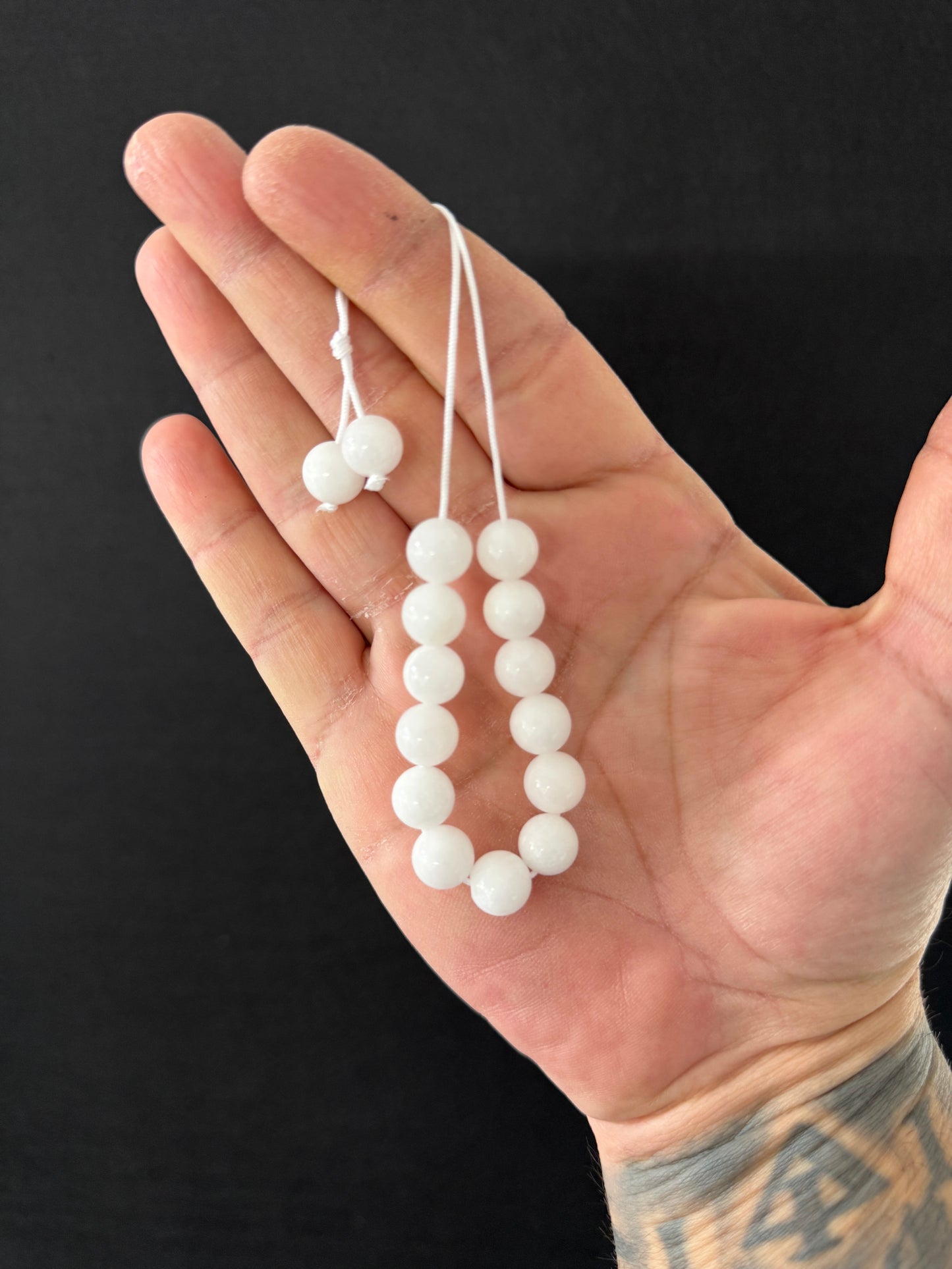 White Jade Lucky 13 Komboloi