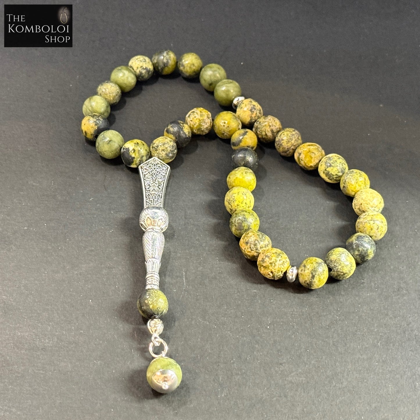 Ottoman Collection - 33 Bead Masbaha / Tasbih - Yellow Turquoise