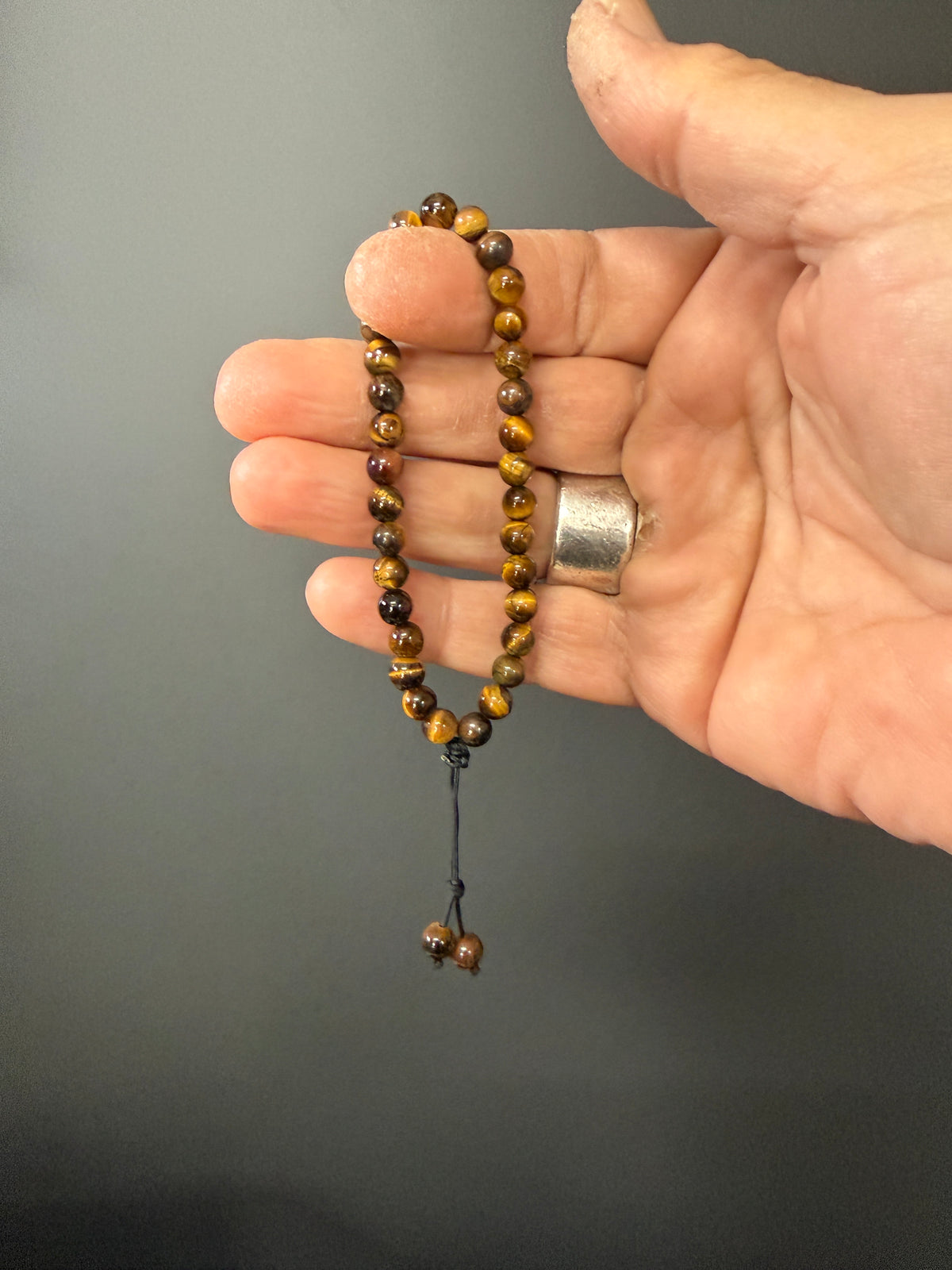 Tigers Eye 33 Bead Worry Beads - Wearable MK3 (Short)