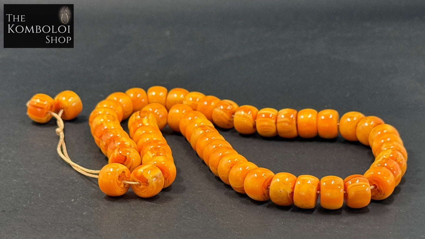 Cretan 51 Bead Komboloi / Worry Beads - Cast Resin