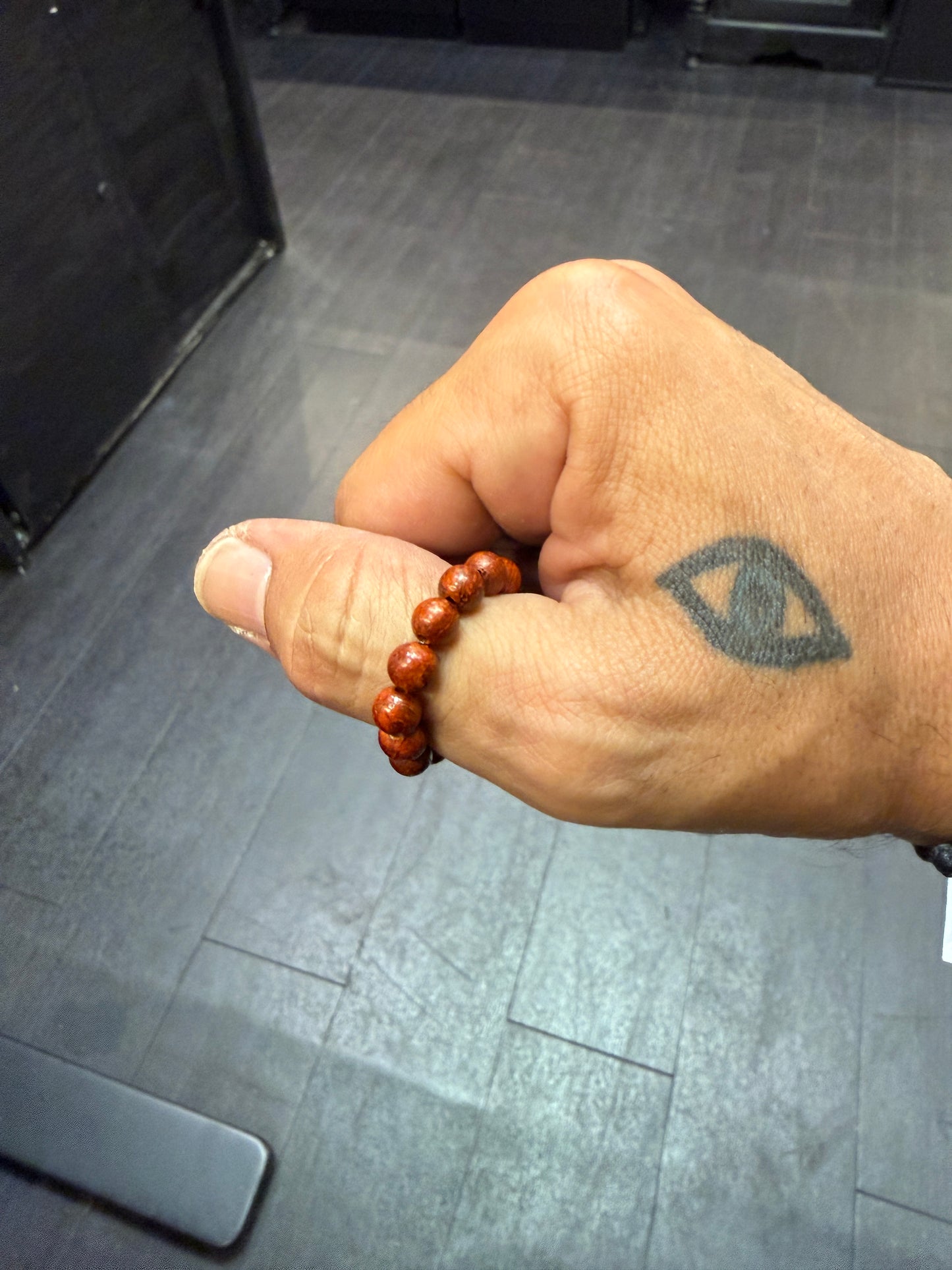 Rosewood Worry Bead Ring / Anxiety Ring