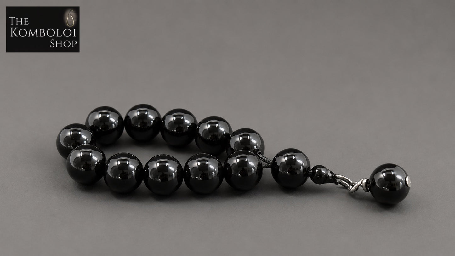 Onyx  Mini Ottoman (Worry Beads / Tasbih / Misbaha)