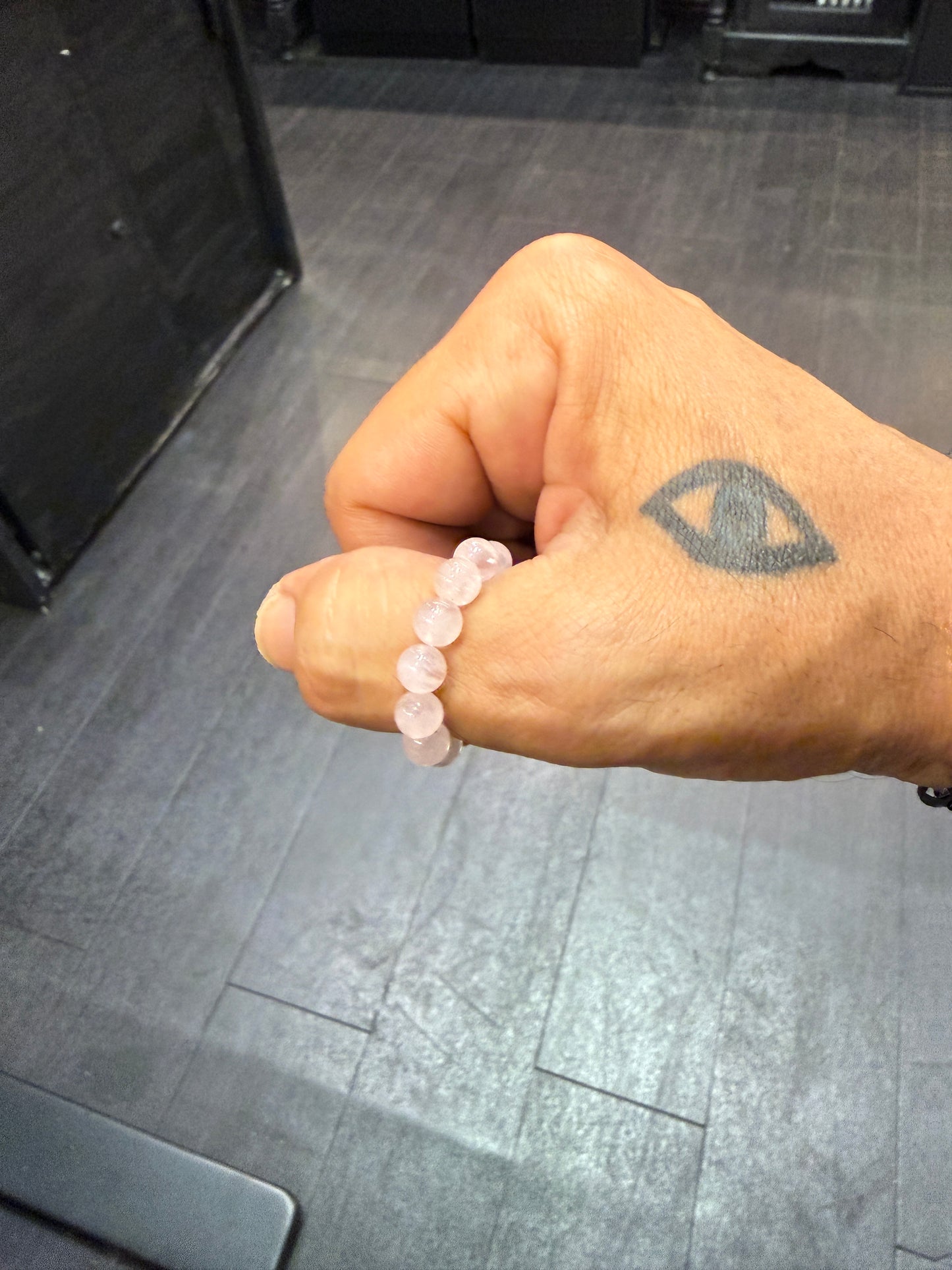 Rose Quartz Worry Bead Ring / Anxiety Ring