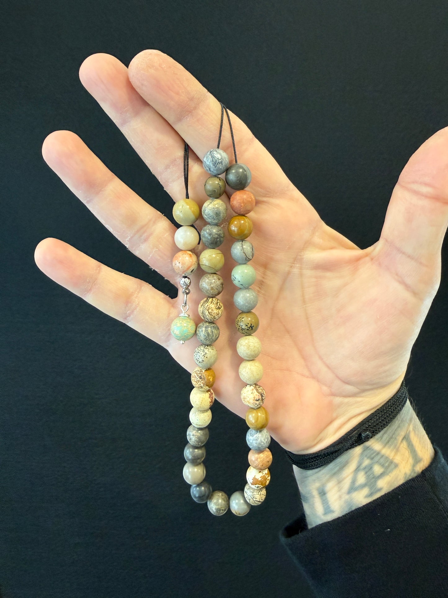 Jasper 33 Bead Komboloi / Worry Beads
