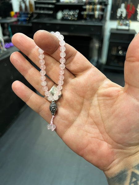 Mini Mala Beads - Rose Quartz