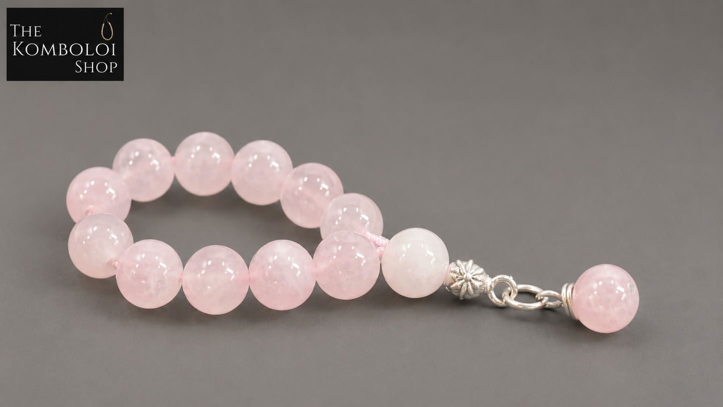 Rose Quartz Mini Ottoman Tasbih / Misbaha