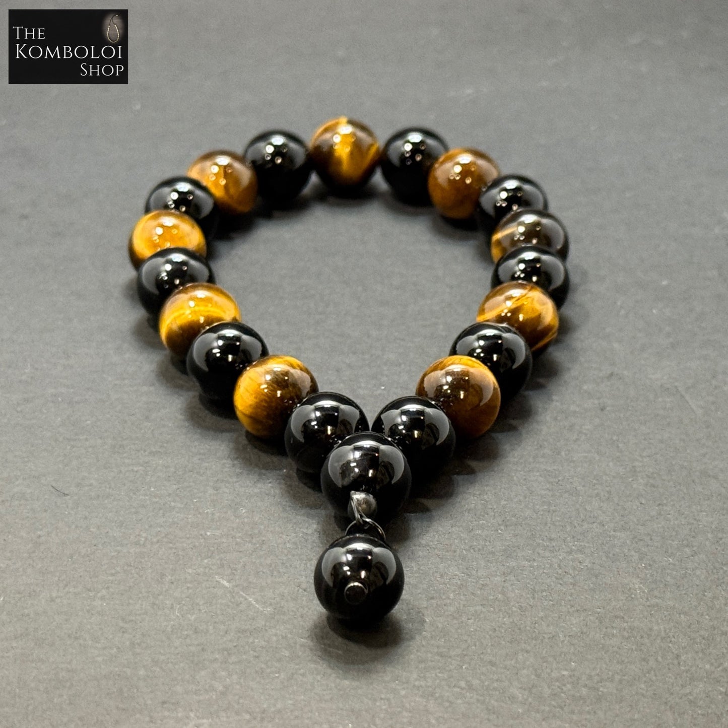 Onyx & Tigers Eye Worry Beads