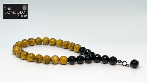 Sandlewood & Onyx Worry Beads