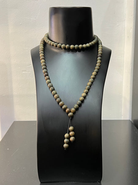 Kamagong Bead Necklace / Wrap around Bracelet (108 Beads)