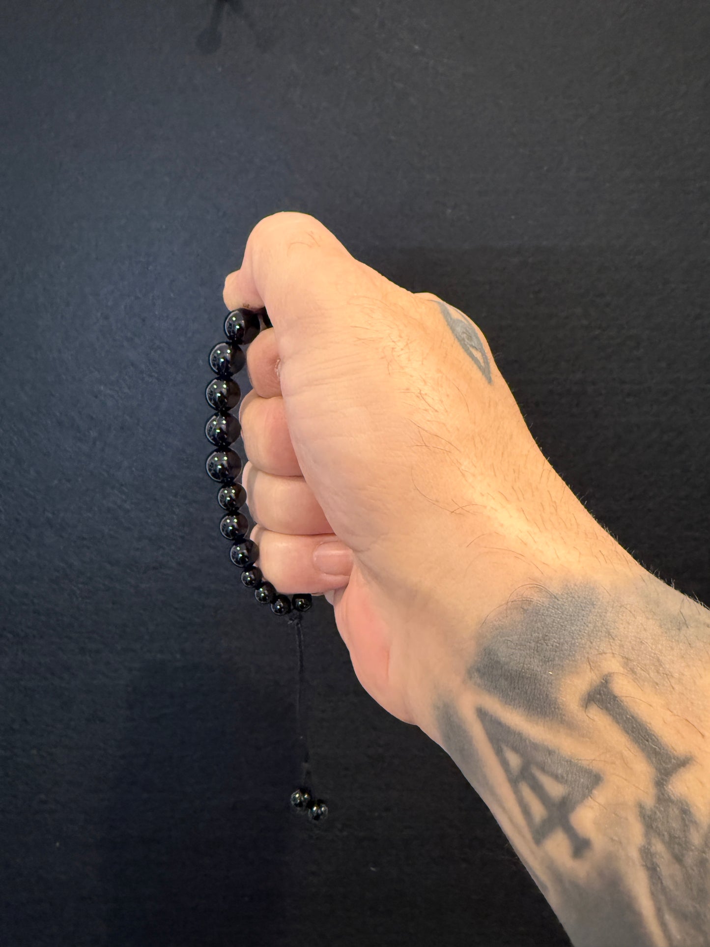 Cascading Onyx Worry Beads - Wearable MK3 (Short)