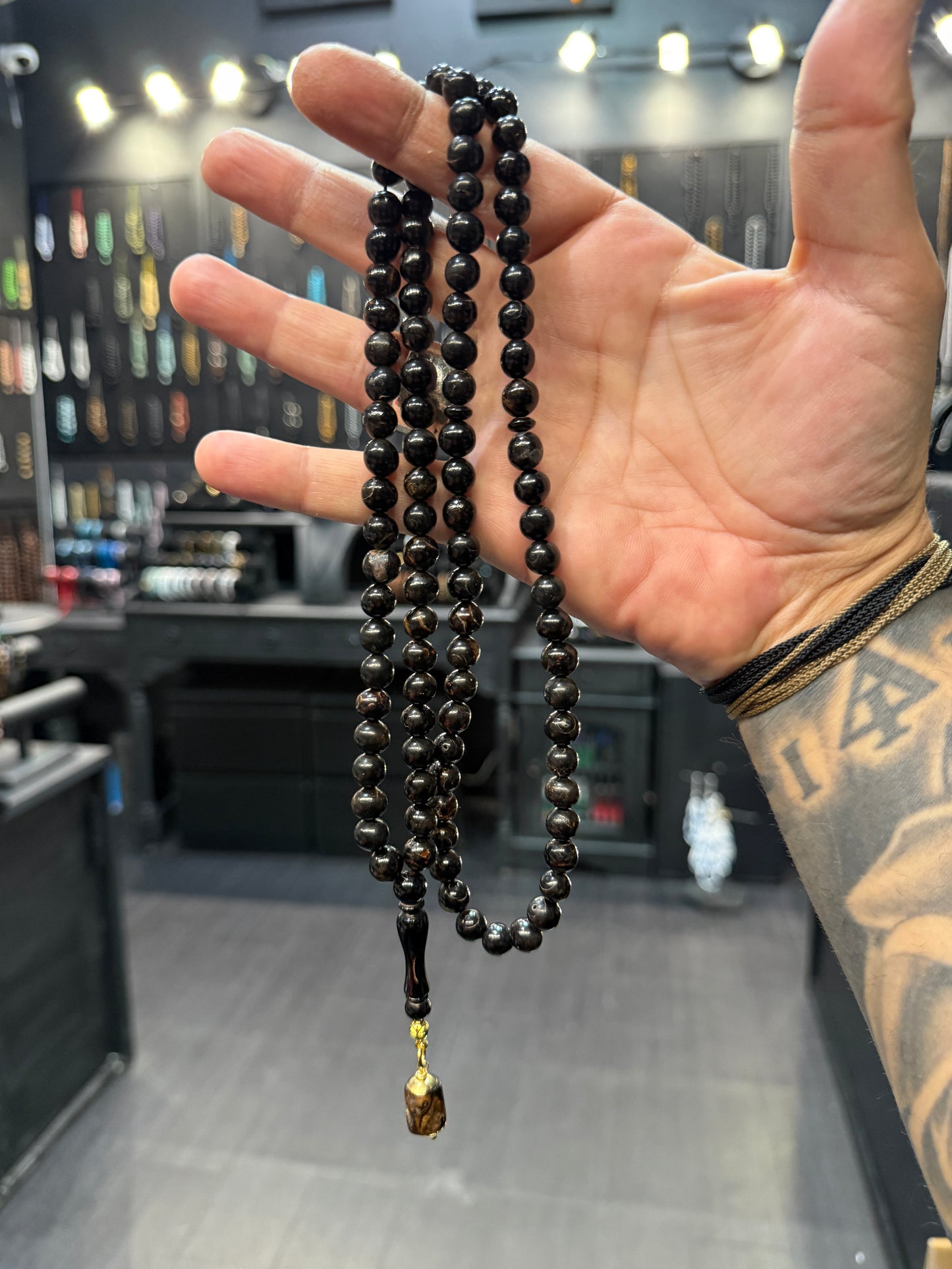 Ottoman Collection - 99 Bead Masbaha / Tasbih - Yusuri (Black Coral)