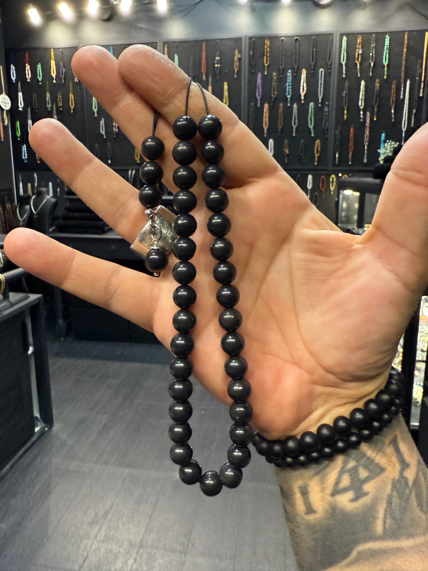 Shungite 33 Bead Komboloi / Worry Beads