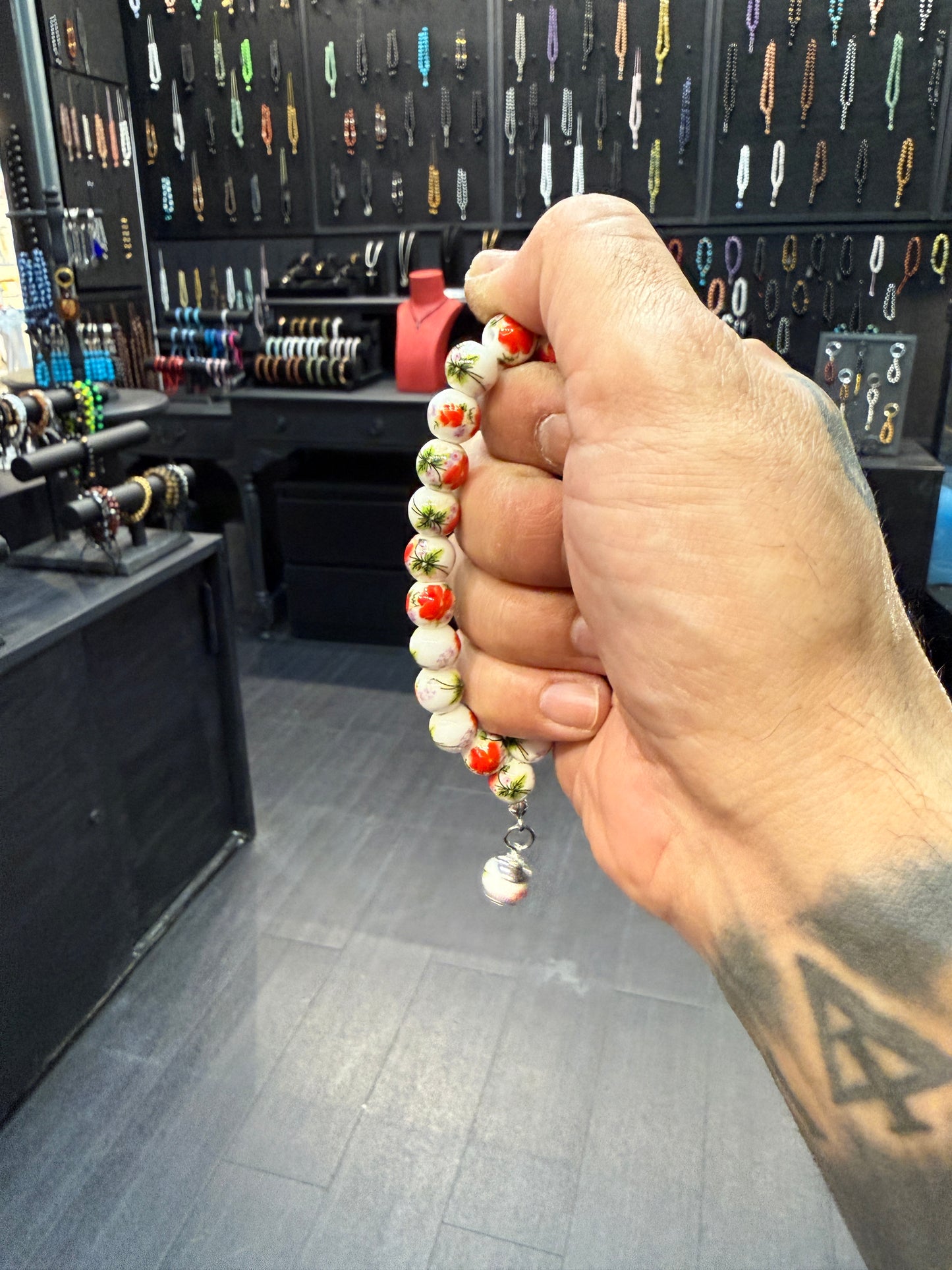 Porcelain Worry Bead Bracelet