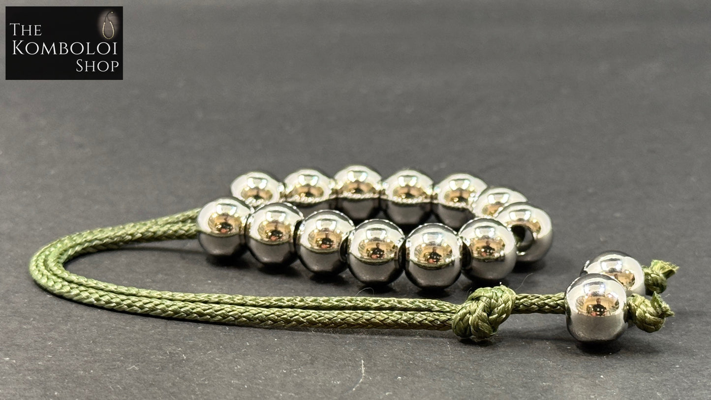 Stainless Steel Lucky 13 Komboloi (Kevlar)