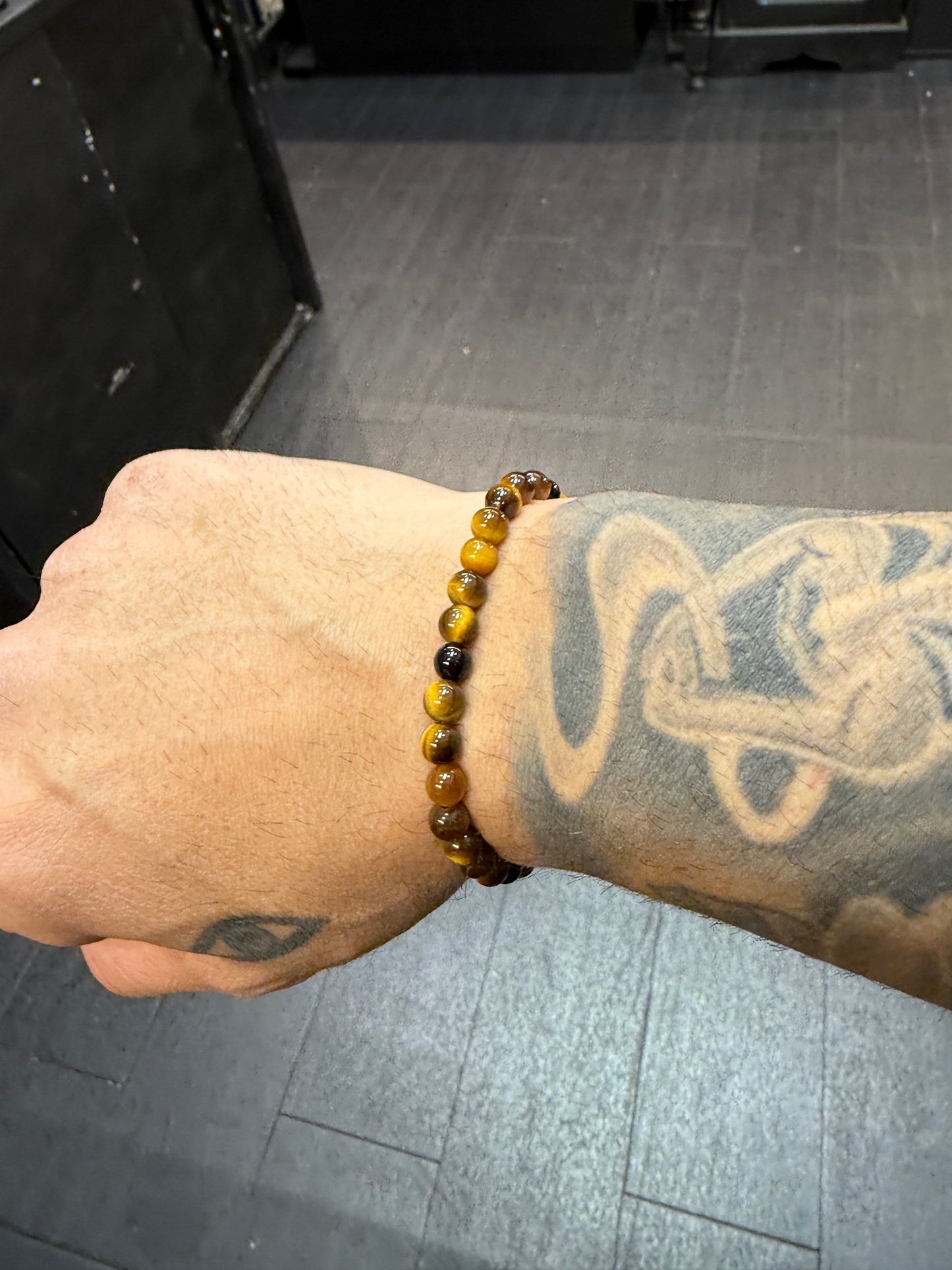 Tigers Eye Anglican Rosary Bead Bracelet