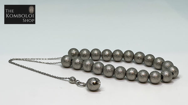 Stainless Steel 21 Bead Chained Komboloi