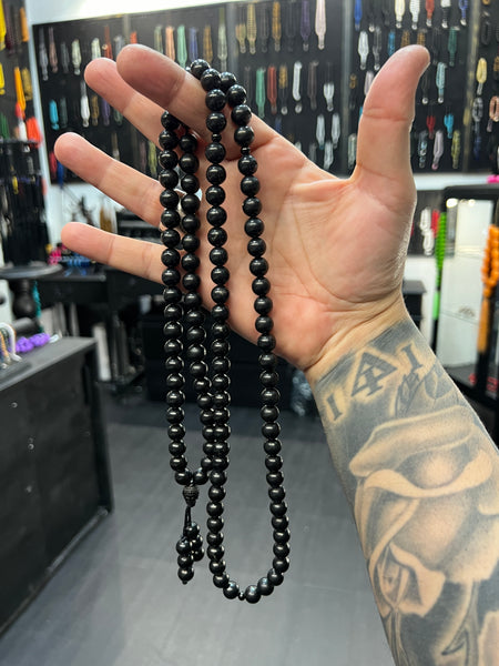 Shungite Mala Bead Necklace (108 Beads)