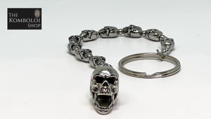 Irish Penal Rosary - Stainless Steel Skulls