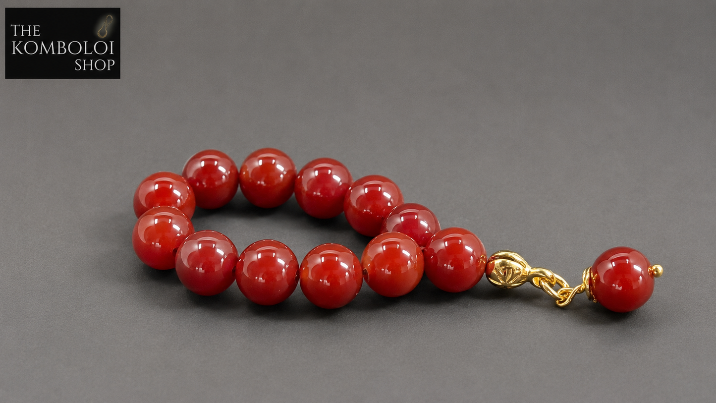 Carnelian Mini Ottoman (Worry Beads / Tasbih / Misbaha)