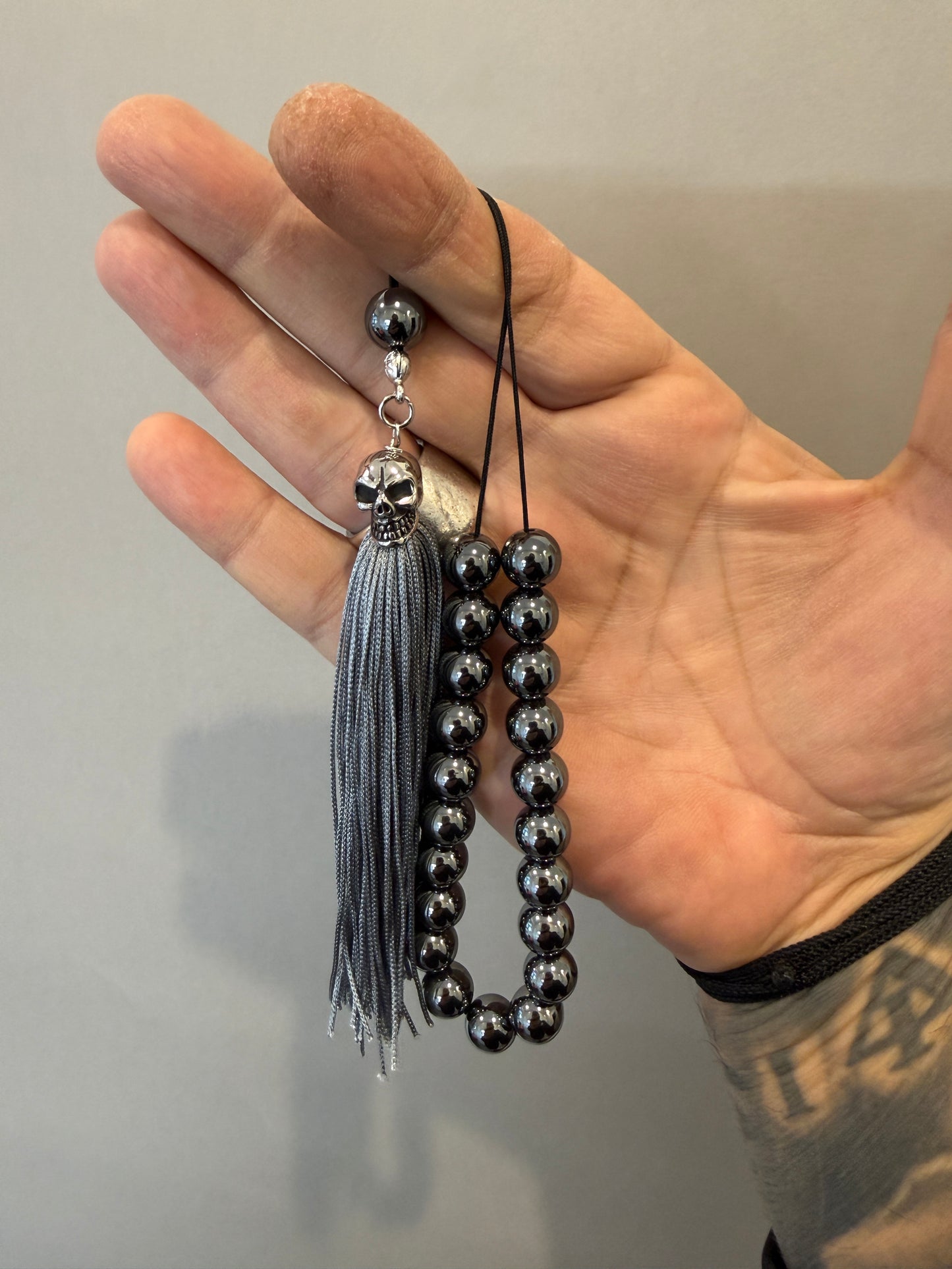 Hematite & Skull OG Series Komboloi / Worry Beads