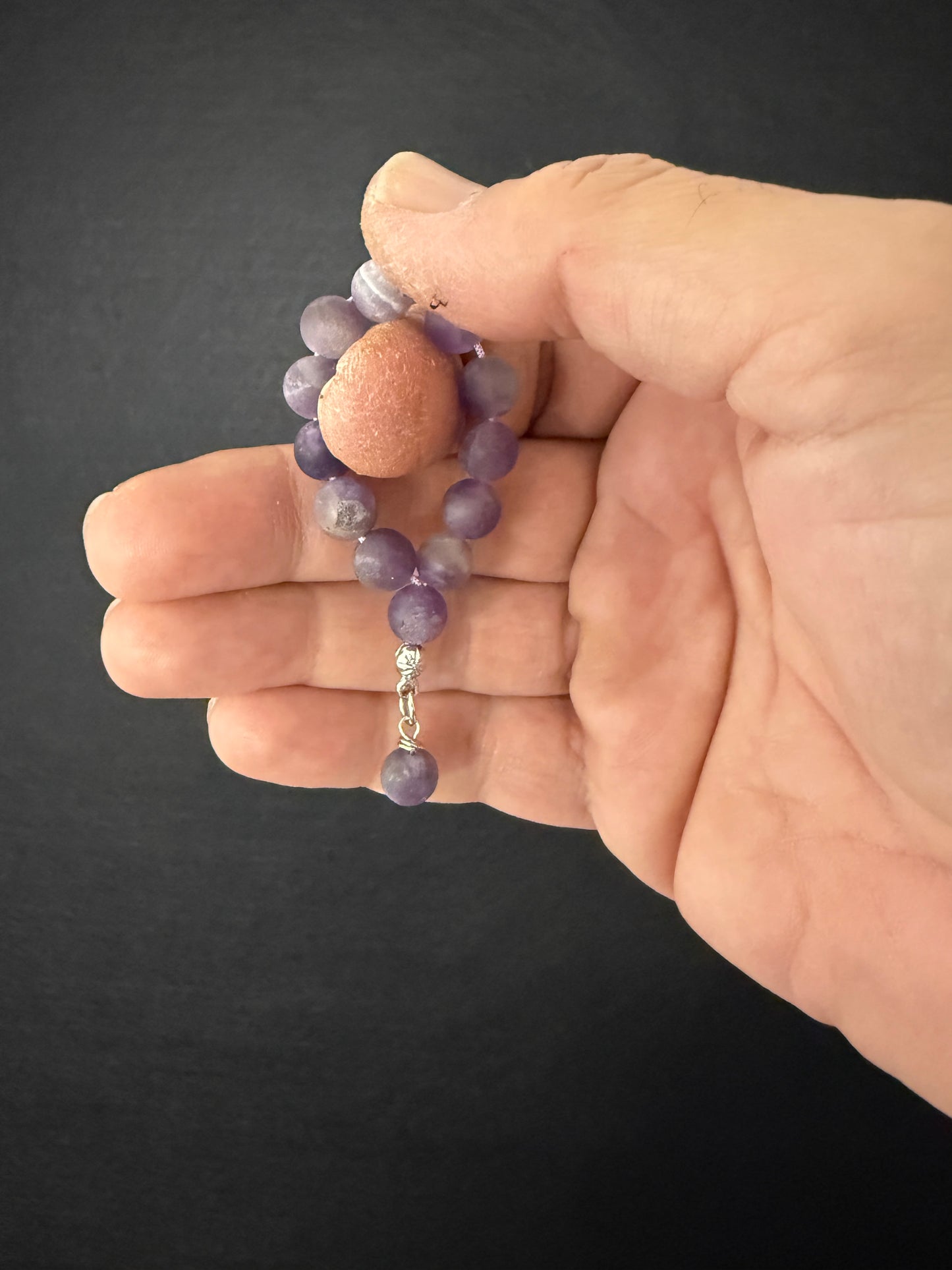 Frosted Amethyst Mini Ottoman (Worry Beads / Tasbih / Misbaha)