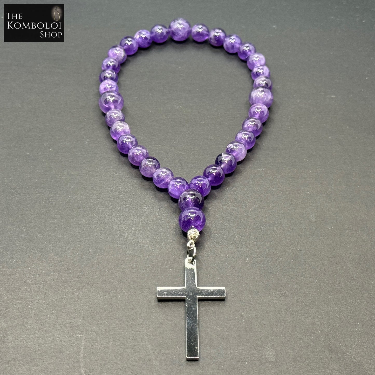 Amethyst Anglican Rosary Beads