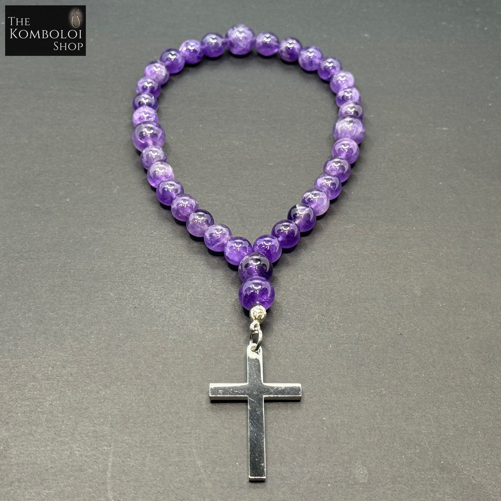 Amethyst Anglican Rosary Beads
