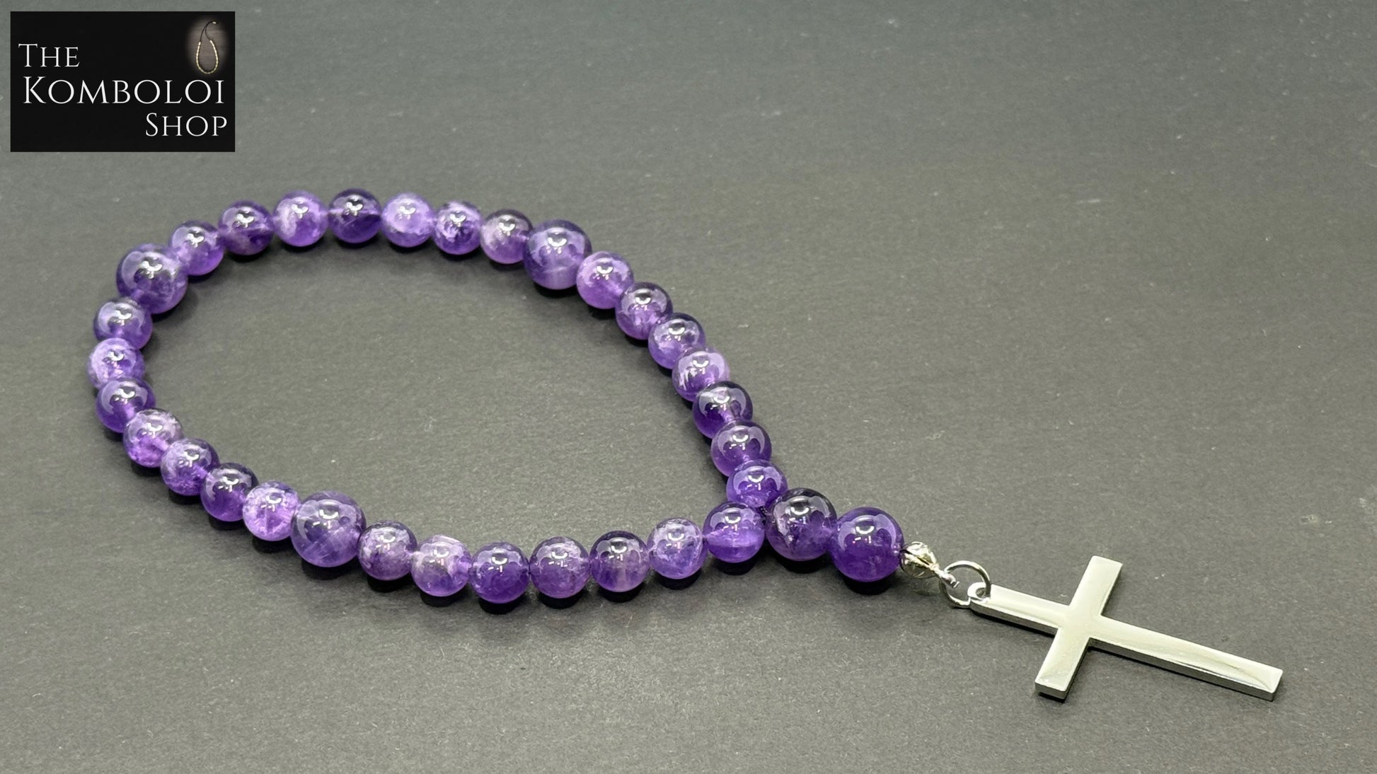 Amethyst Anglican Rosary Beads
