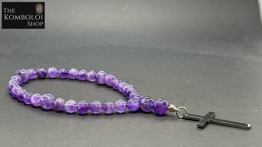 Amethyst Anglican Rosary Beads