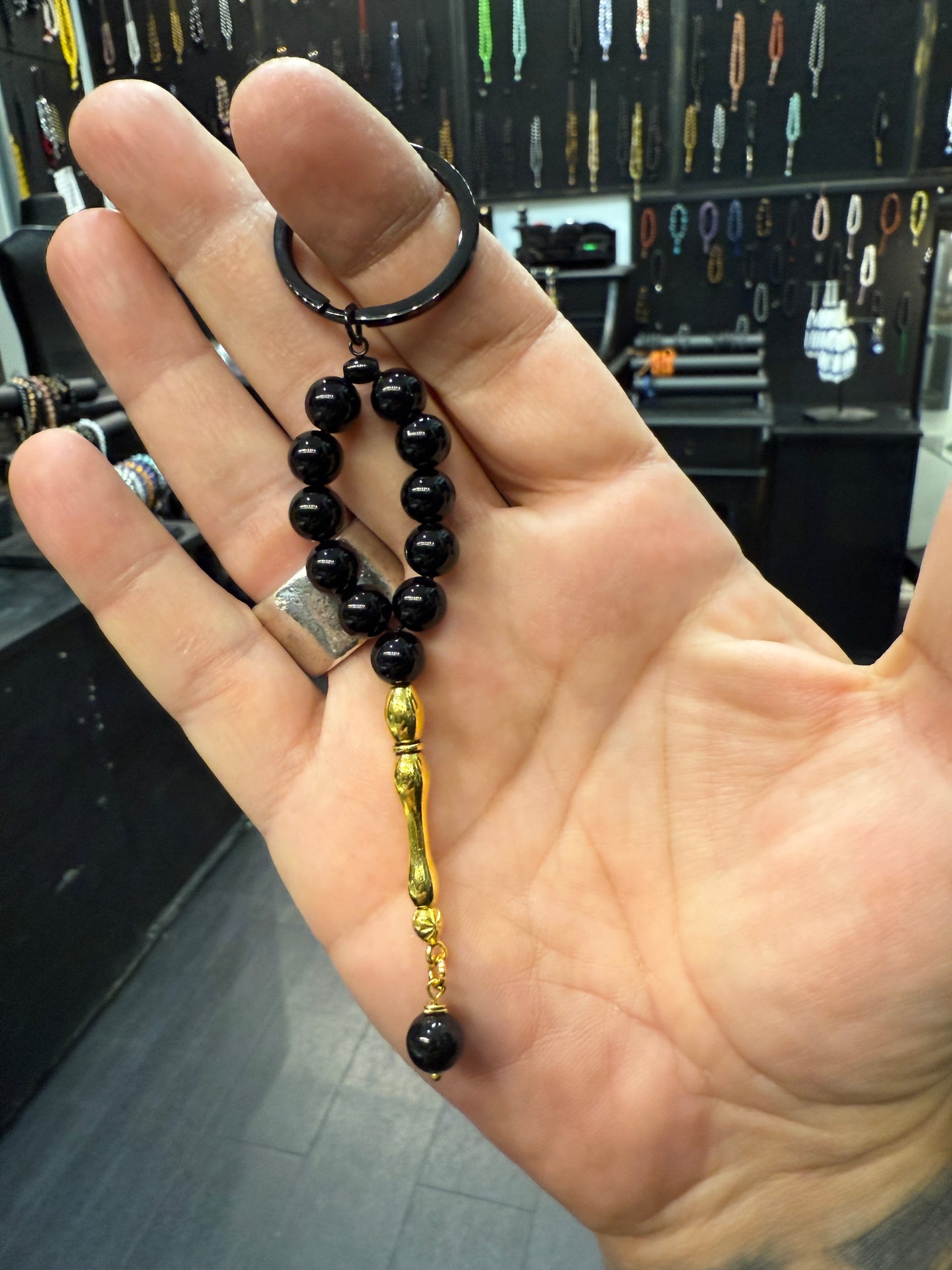 Onyx Mini Ottoman Masbaha Keyring