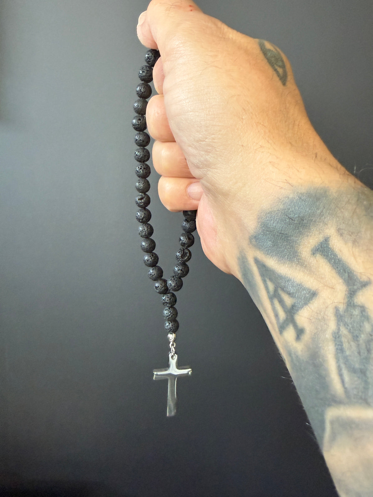 33 Bead Orthodox / Christian Car Prayer Beads - Volcanic Lava