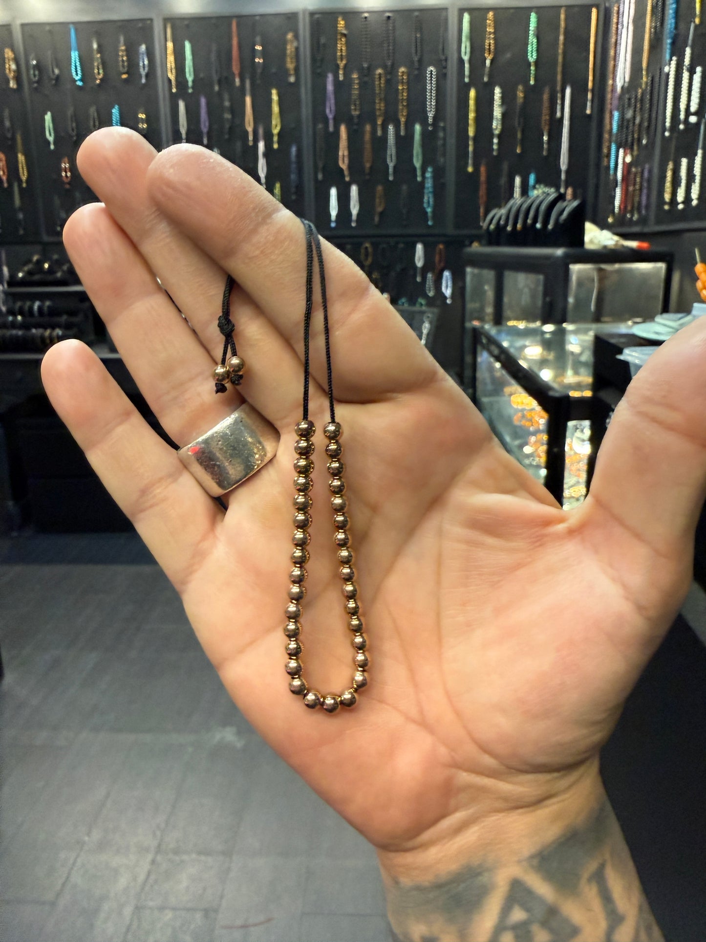 Super Mini Stainless Steel 33 Bead Komboloi / Worry Beads