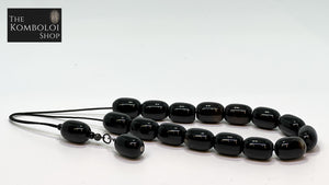 Black Agate Komboloi / Worry Beads