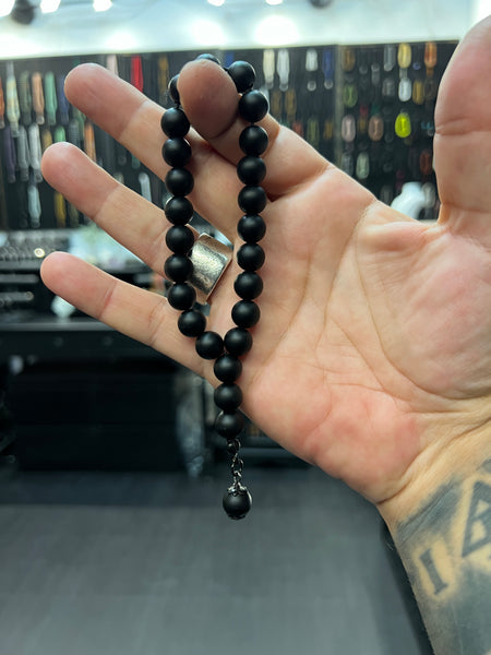 Gothic Series Matte Black Onyx Worry Beads