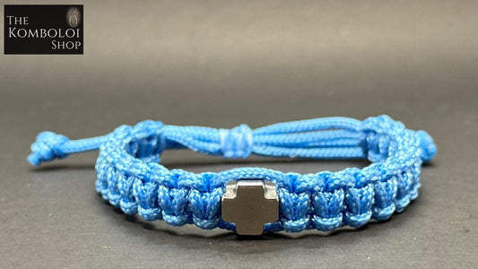 Paracord & Stainless Steel Cross Protection Bracelet