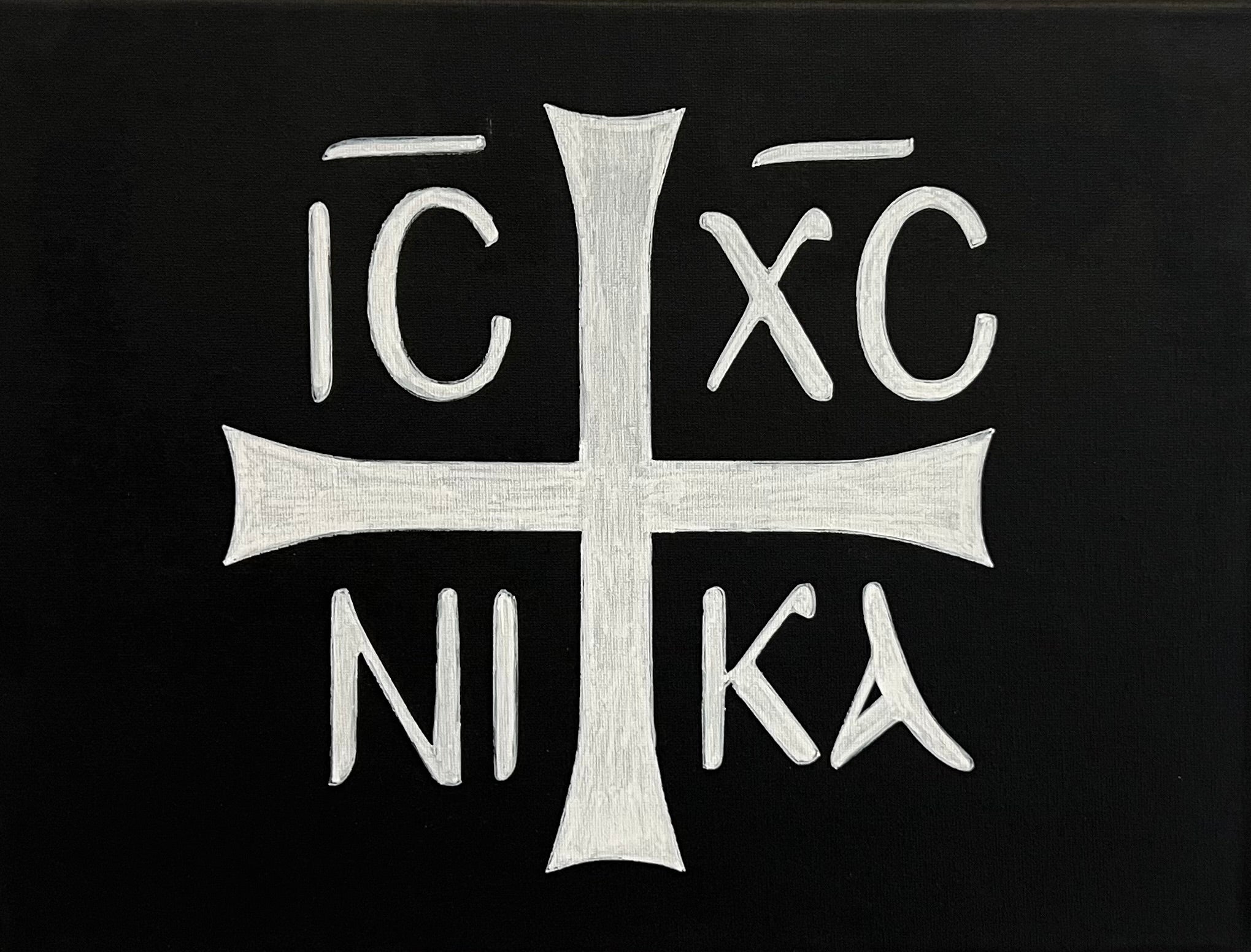 IC XC NIKA Hand Painted Canvas