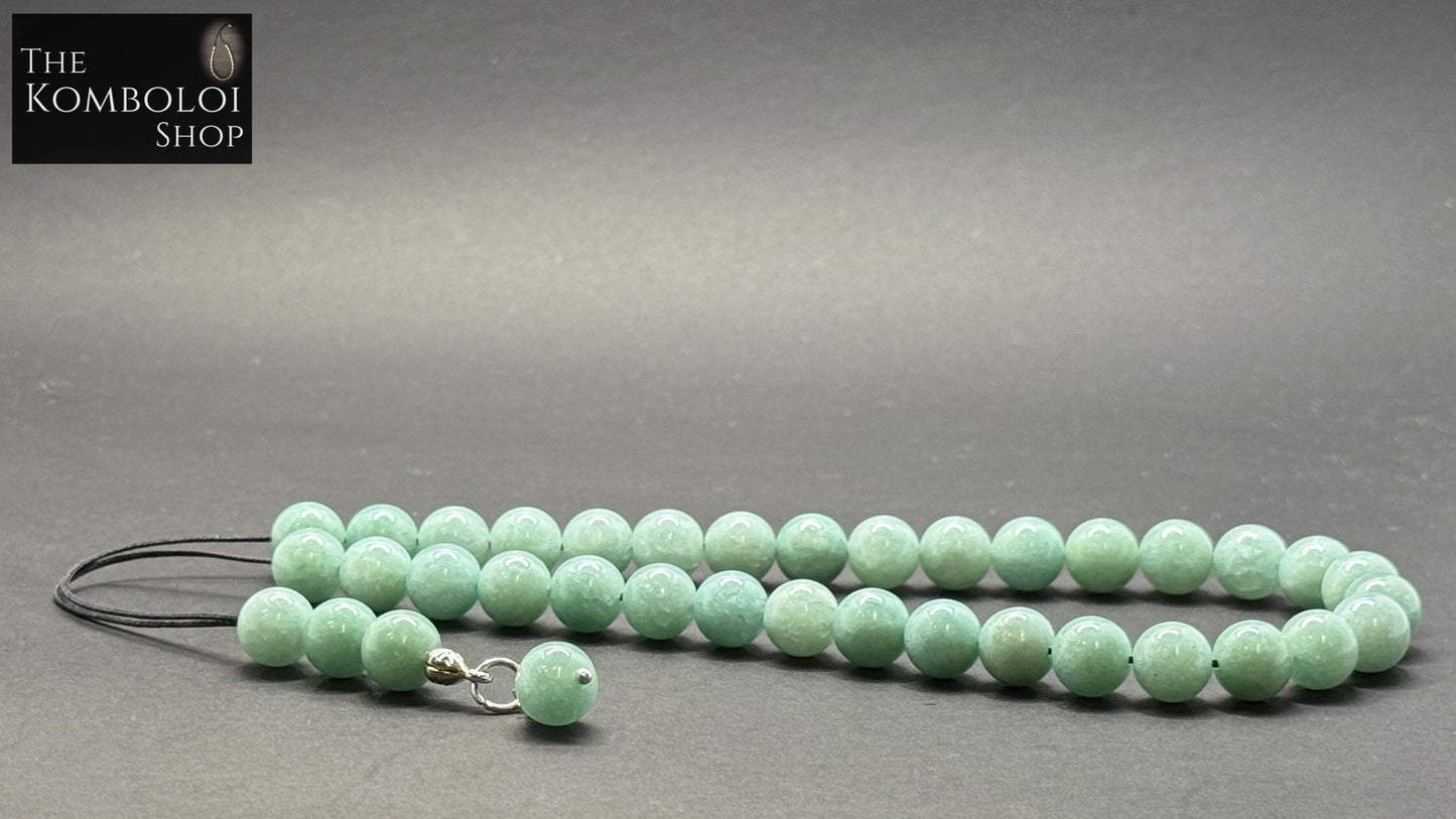 Burmese Jade 33 Bead Komboloi / Worry Beads