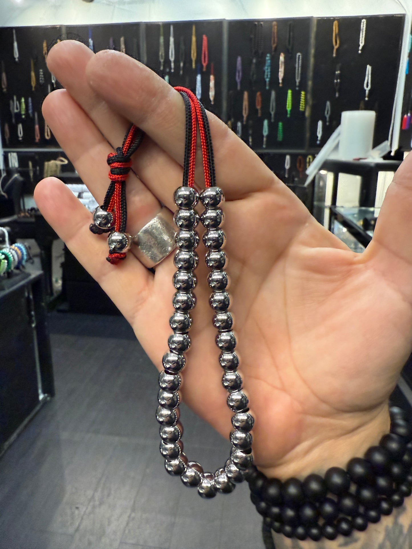 Modern Series 33 Bead Stainless Steel Komboloi / Worry Beads