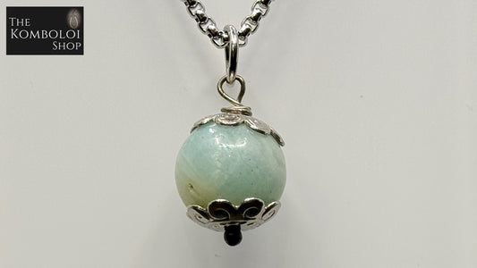 Amazonite & Stainless Steel Necklace