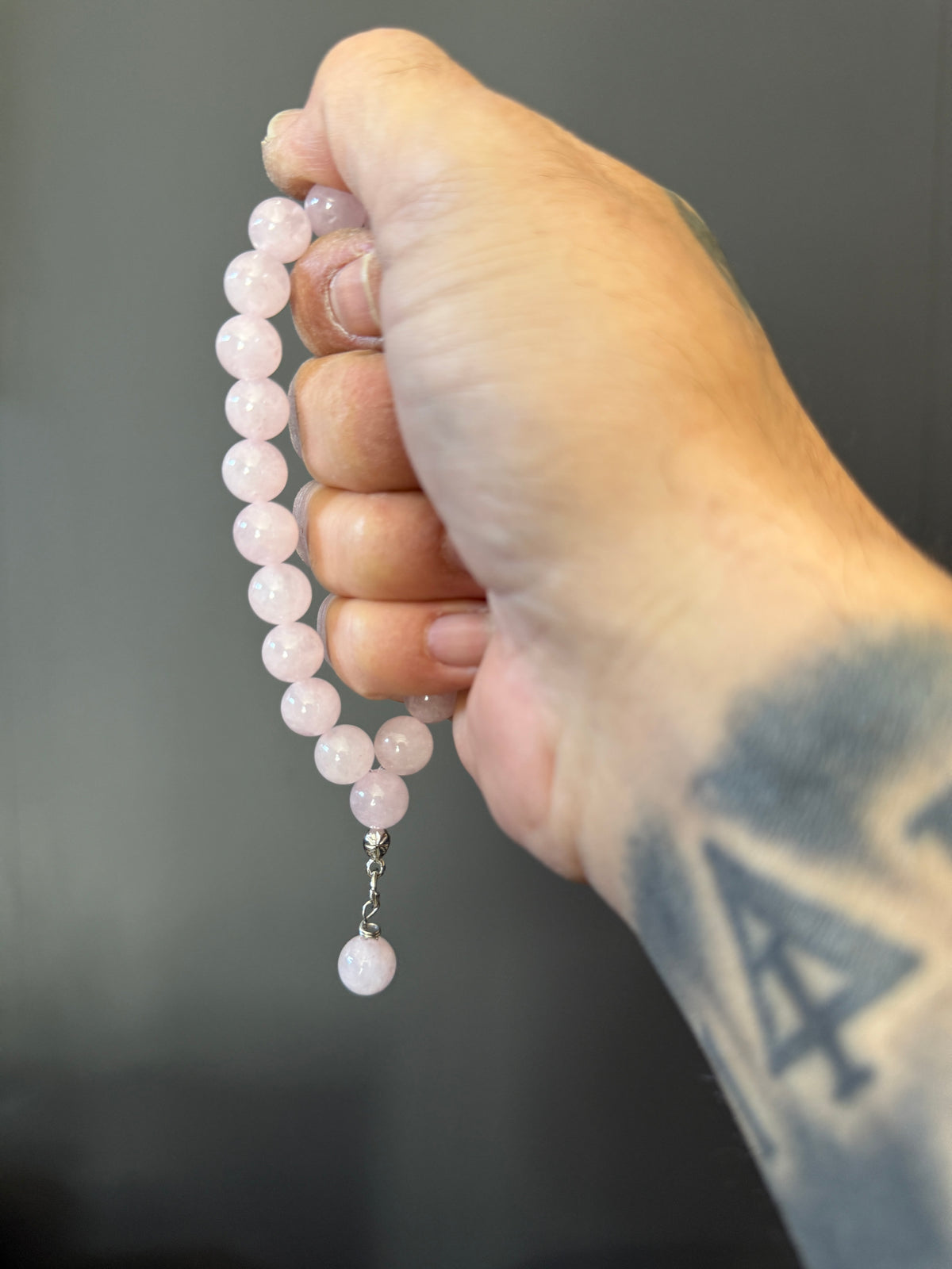 Rose Quartz Worry Bead Bracelet