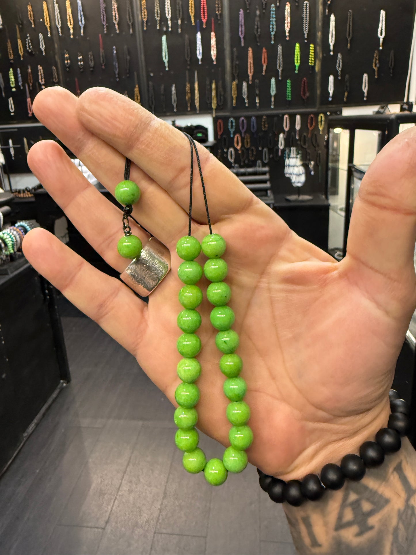 Nephrite 21 Bead Komboloi